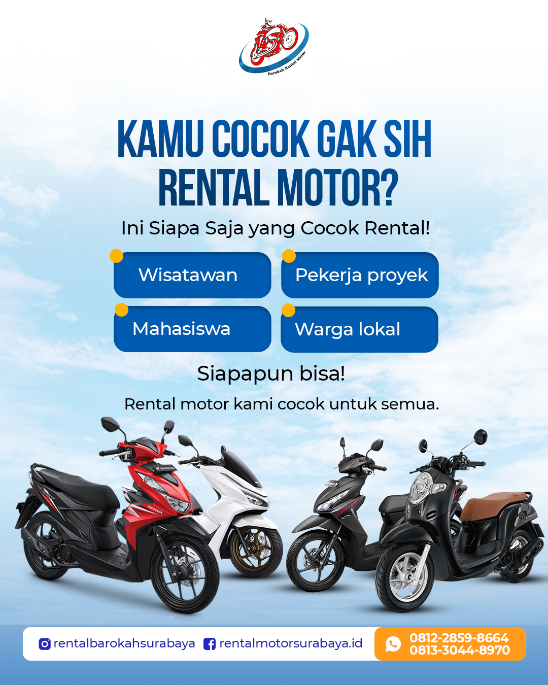 JENIS PENYEWA MOTOR – KAMU TIPE YANG MANA NIH?