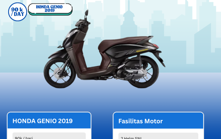 RENTAL MOTOR SURABAYA – GENIO 2019