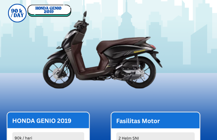 RENTAL MOTOR SURABAYA – GENIO 2019