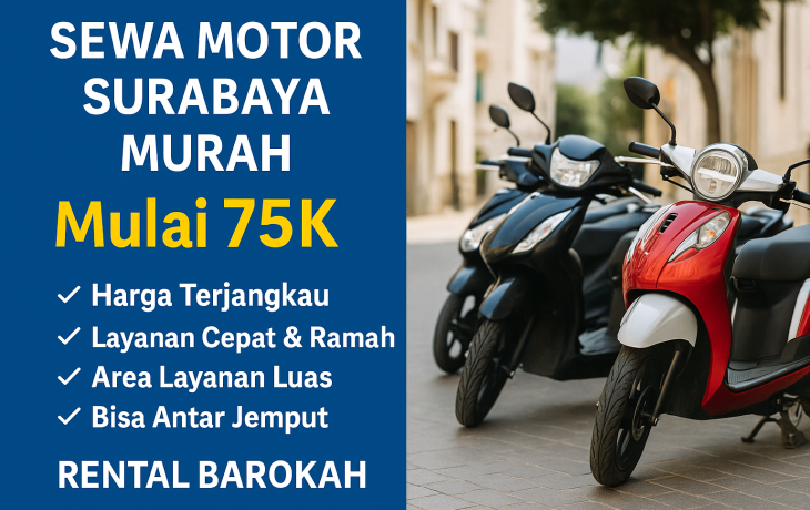 sewa motor surabaya - rental motor surabaya Sewa Motor di Rental Motor Barokah Surabaya