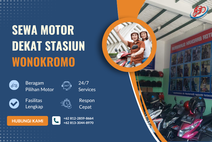 Sewa Motor Dekat Stasiun Wonokromo