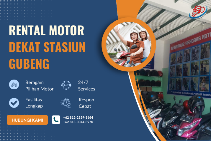 Rental Motor Dekat Stasiun Gubeng | Harga Murah & Terpercaya