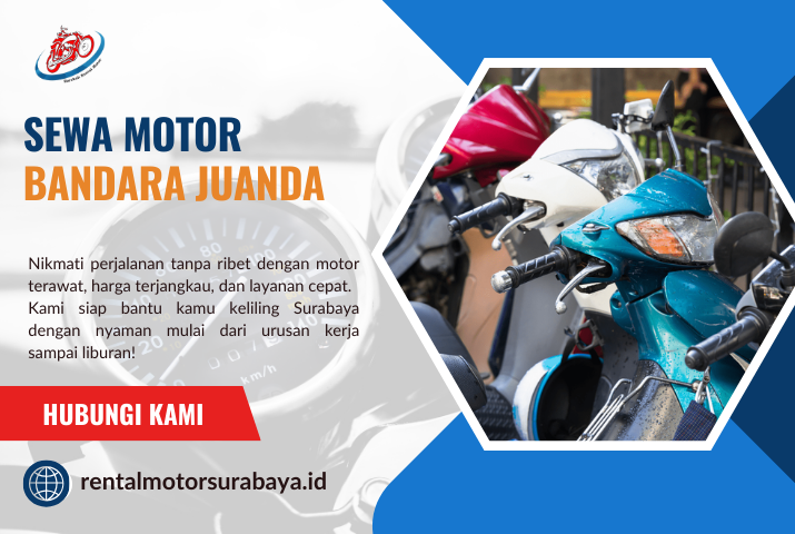Sewa Motor Bandara Juanda | Booking Mudah via WhatsApp