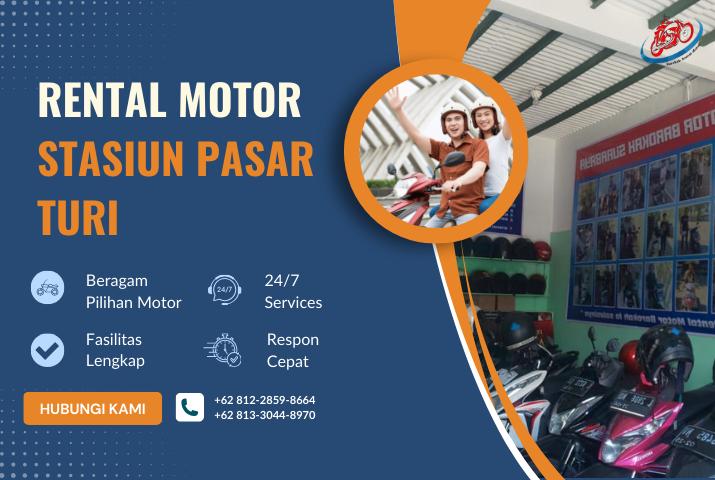 Rental Motor Stasiun Pasar Turi