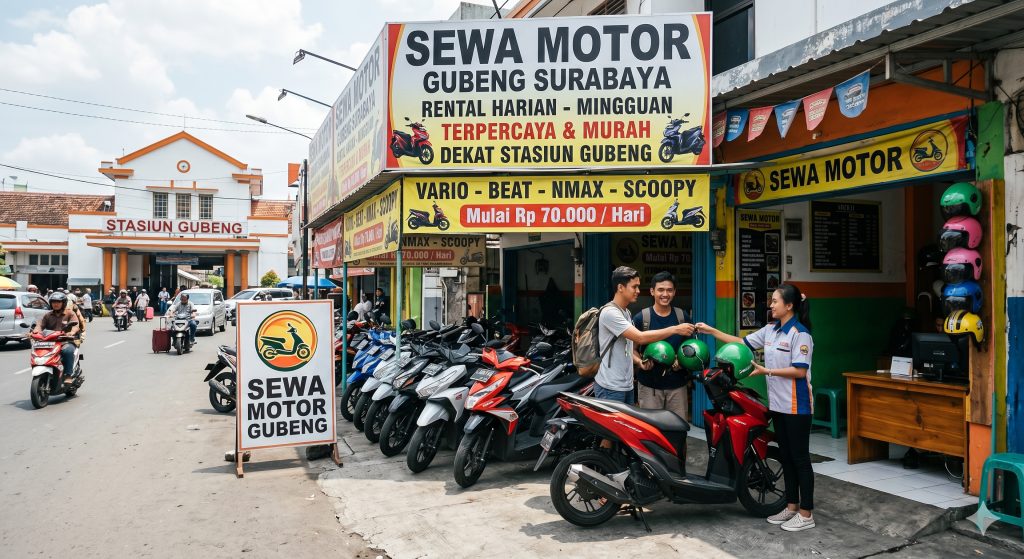 sewa motor gubeng surabaya