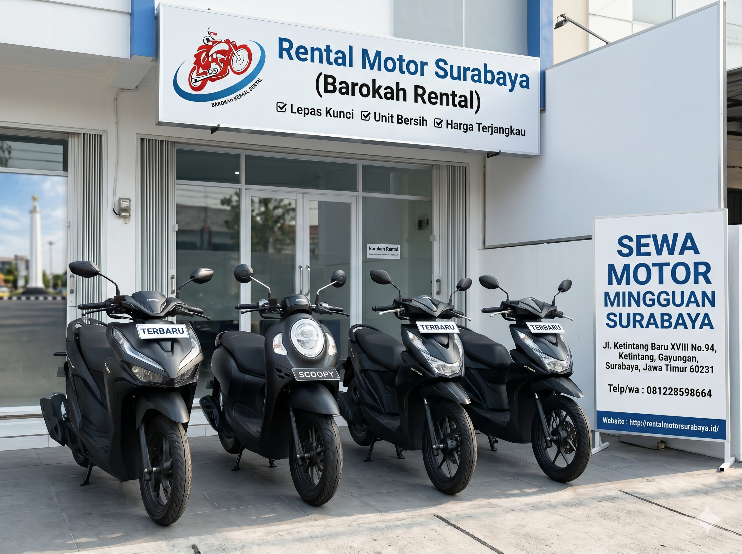 Sewa Motor Mingguan Surabaya